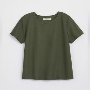 Ann Taylor LOFT beautiful olive green 100%Silk top weater olive green